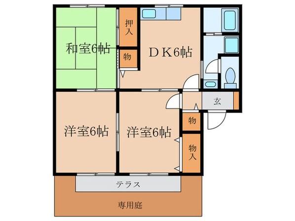 エクリエ－ル城南の物件間取画像